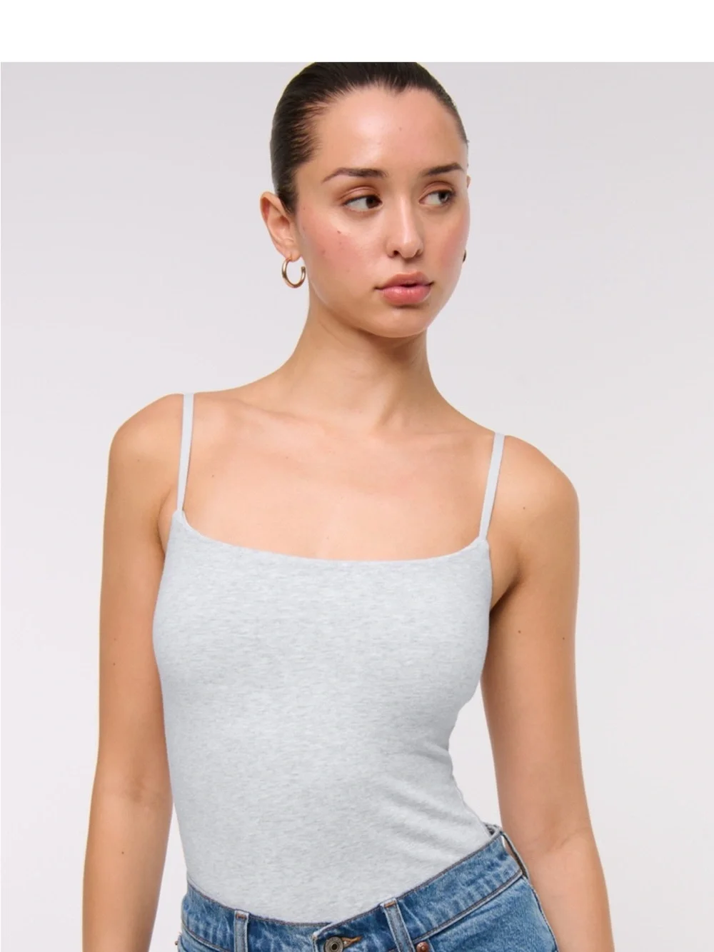 Abercrombie Bra Free 90s Cami - Light Gray - M